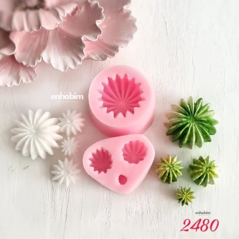 Kaktüs Set 4lü Silikon Kalıp