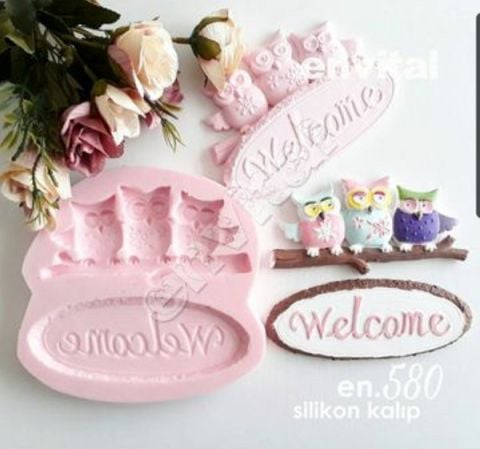 Baykuşlu taban silikon kalıp