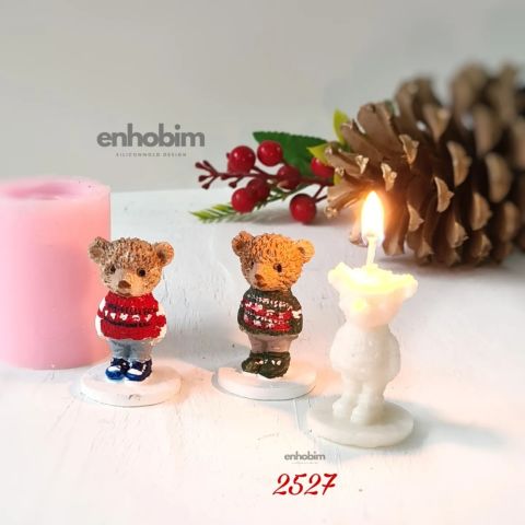Minik Teddy ayıcık silikonkalıp