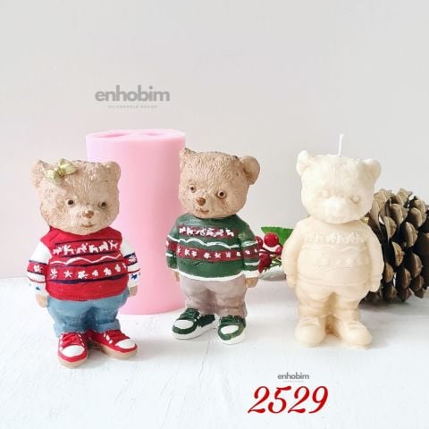 Ayıcık Tedy Büyük Boy Mum Silikon Kalıp