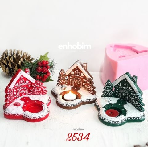 Kurabiye Ev mumluk Silikon kalıp