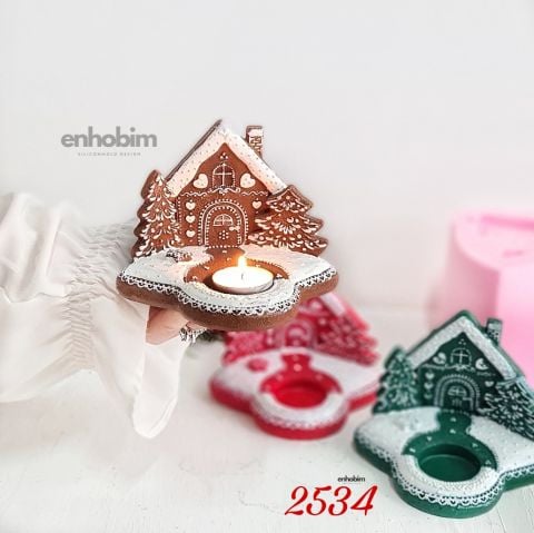 Kurabiye Ev mumluk Silikon kalıp