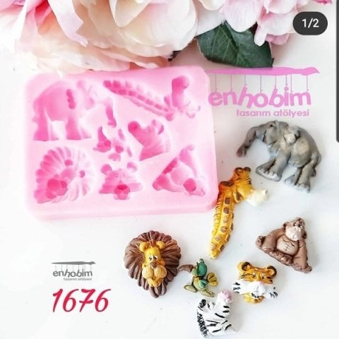 Safari set mini silikon kalıp