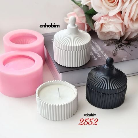 Çizgili Form Kapaklı kutu silikonkalıp