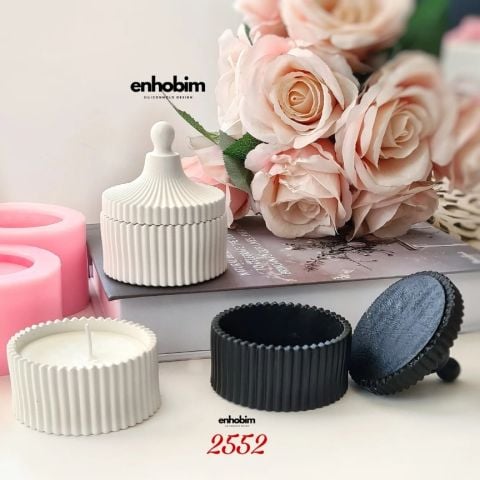 Çizgili Form Kapaklı kutu silikonkalıp