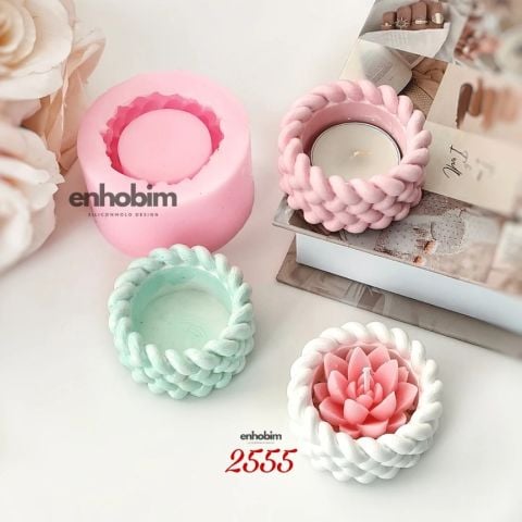 Örgü Mumluk  silikonkalıp