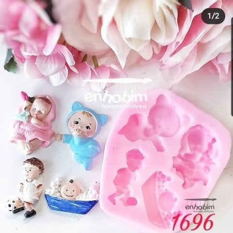 4lü minik bebekler silikon kalıp