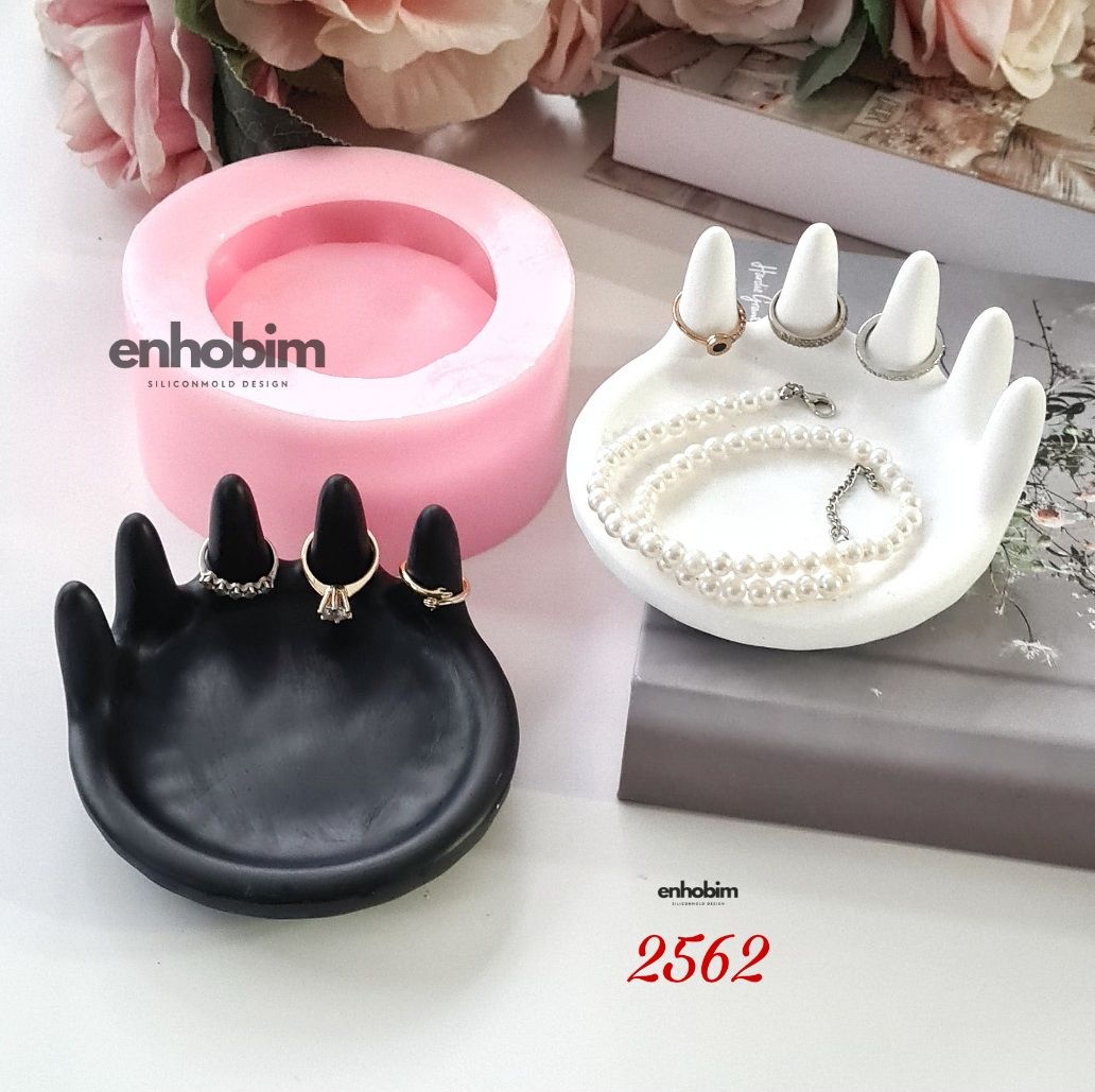 Parmak Form Yüzüklük organizatör silikon kalıp