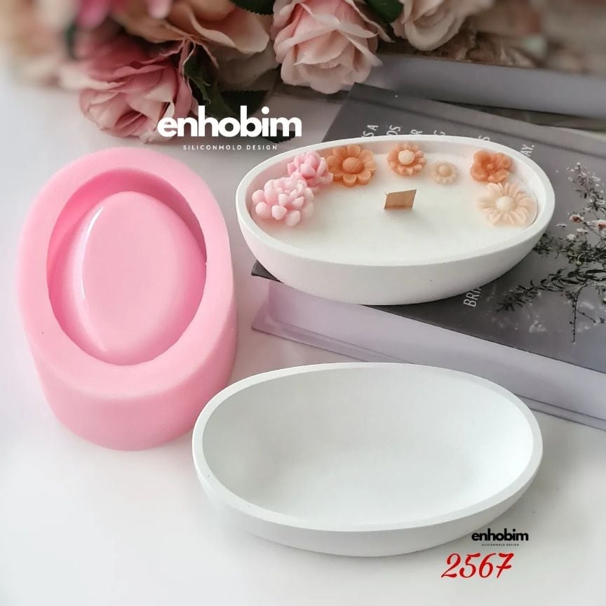 Küçük Boy Kayık Tabak sunumluk Silikon Kalıp