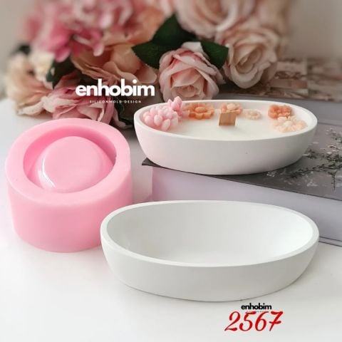 Küçük Boy Kayık Tabak sunumluk Silikon Kalıp