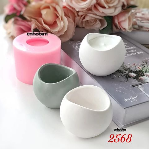Oval Mum Kabı Silikon Kalıp