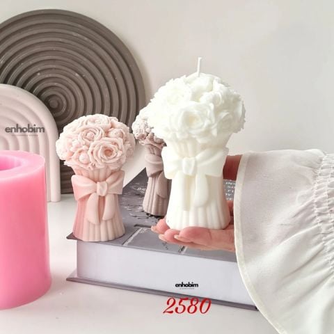 Fiyonklu Gül buketi  Silikonkalıp