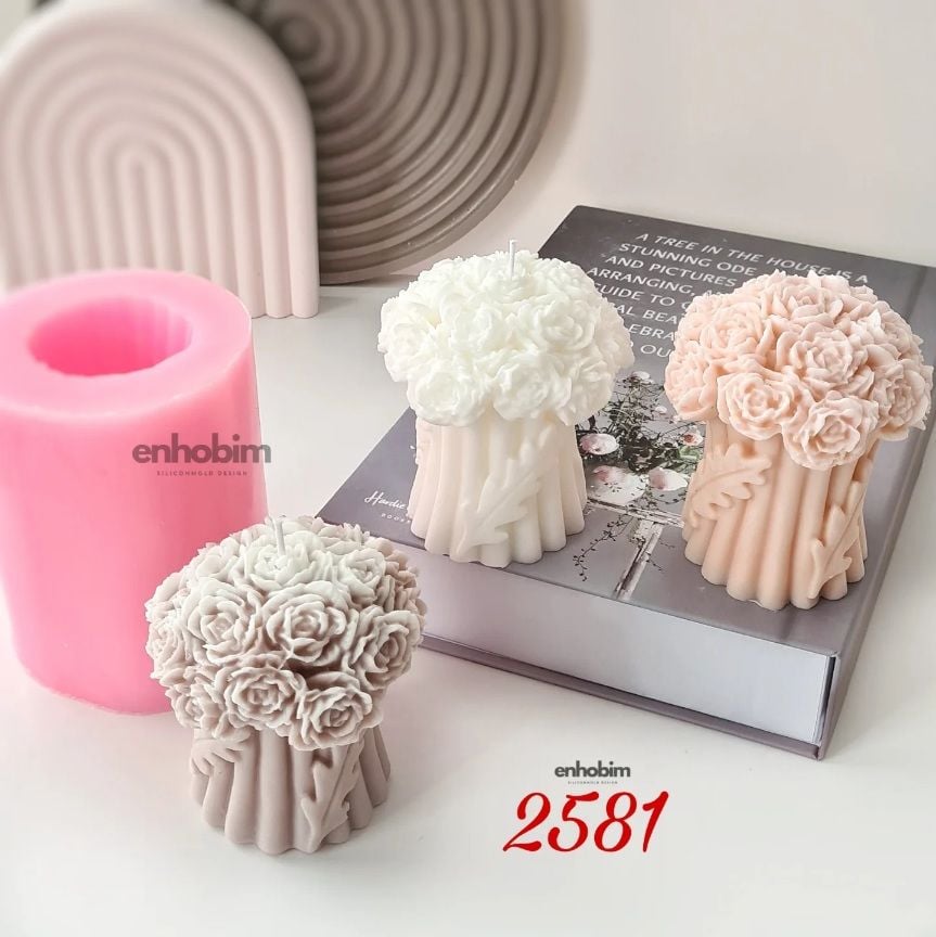 Gül buketi Silikonkalıp