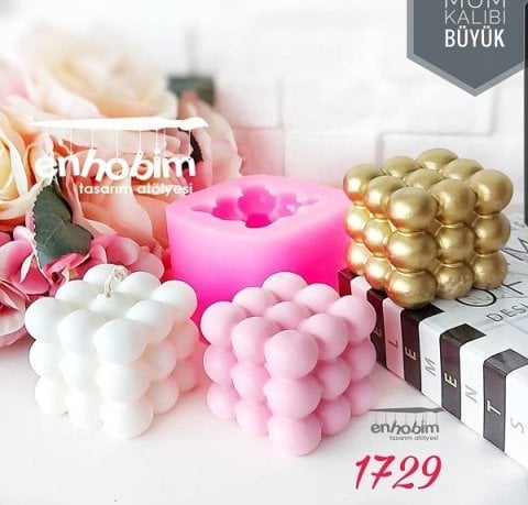 Büyük bubble mumluk silikon kalıp
