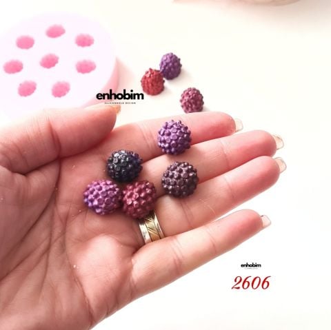 8li Böğürtlen Silikon Kalıp