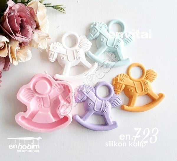 Halkalı saallanan poni silikon kalıp