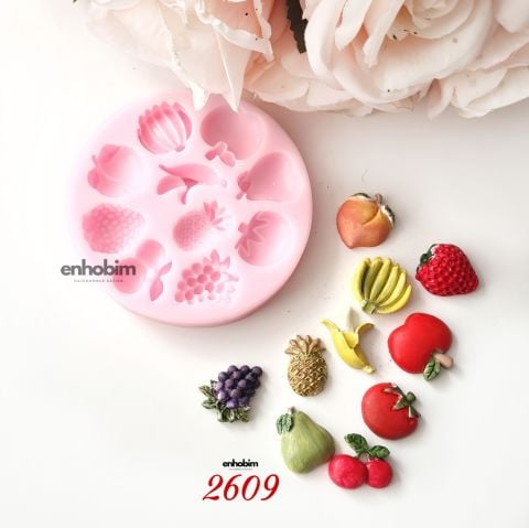 Yuvarlak Meyveler Silikon Kalıp