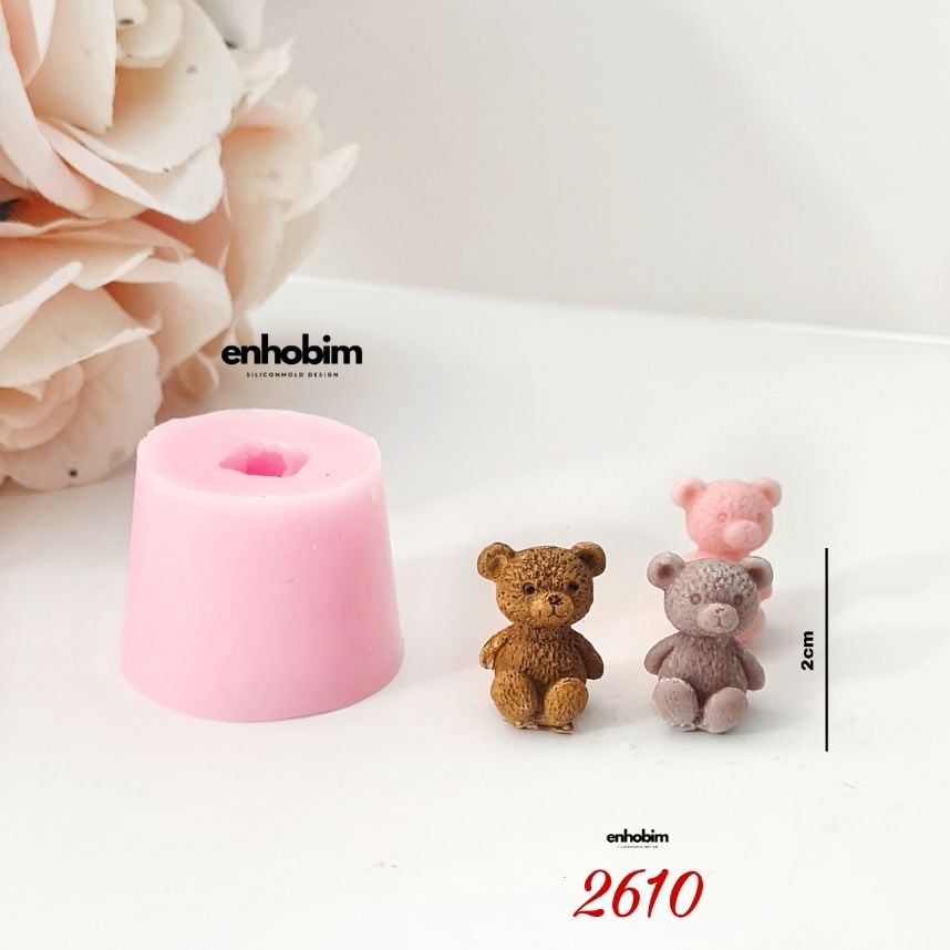 Minik Tüylü Ayıcık Silikon Kalıp