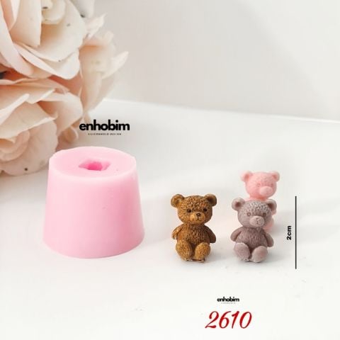 Minik Tüylü Ayıcık Silikon Kalıp