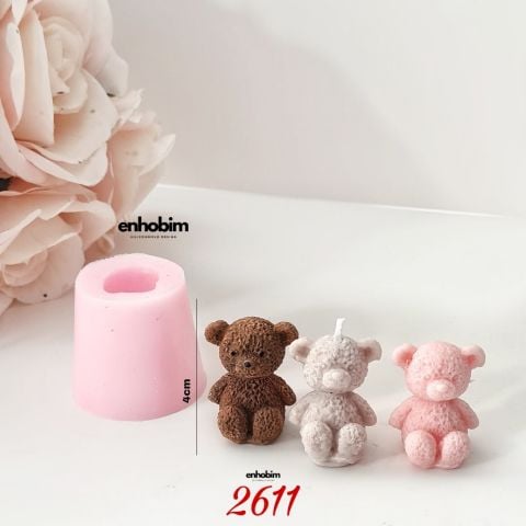 Tüylü Ayıcık Silikon Kalıp