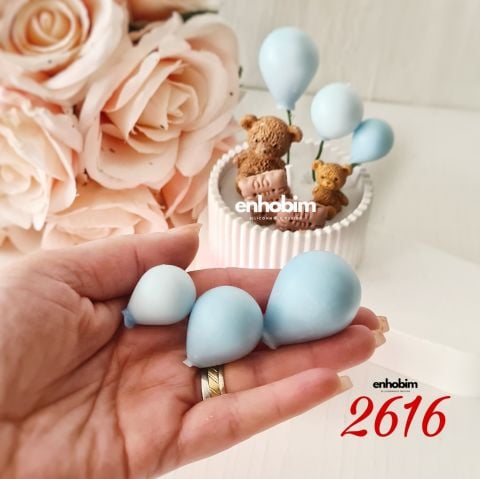 3 Boyutlu 3 farklı Boy Balonlar Çoklu silikon Kalıp