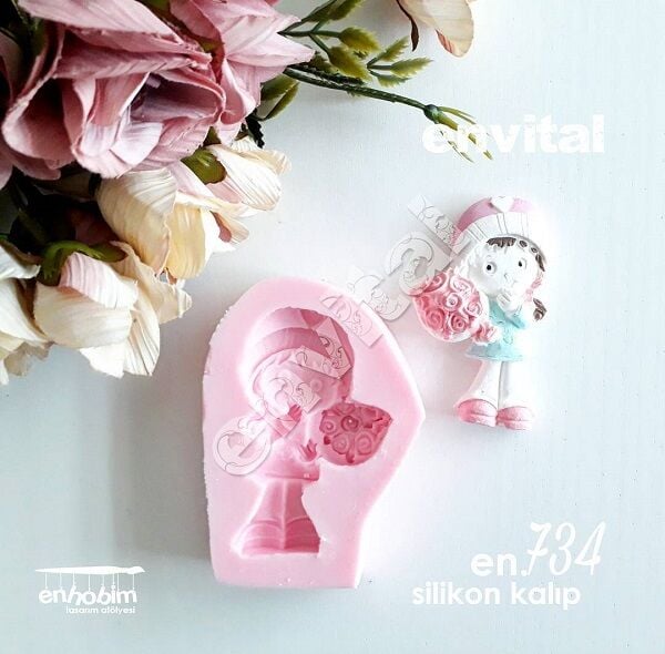 Kız çocuk silikon kalıp