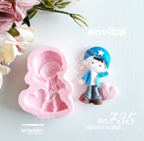 Erkek çocuk silikon kalıp