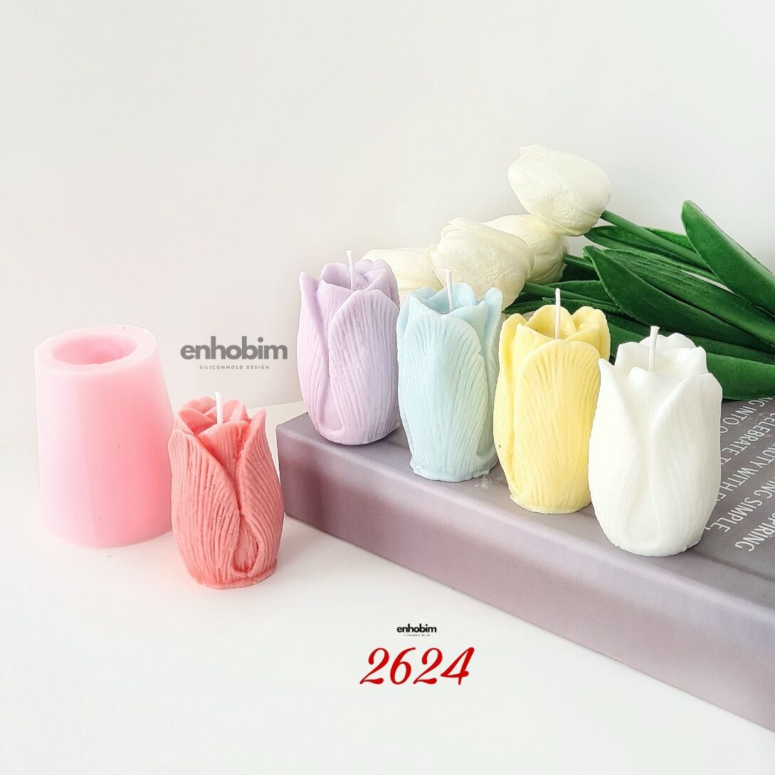 Uzun Lale Mum silikon kalıp