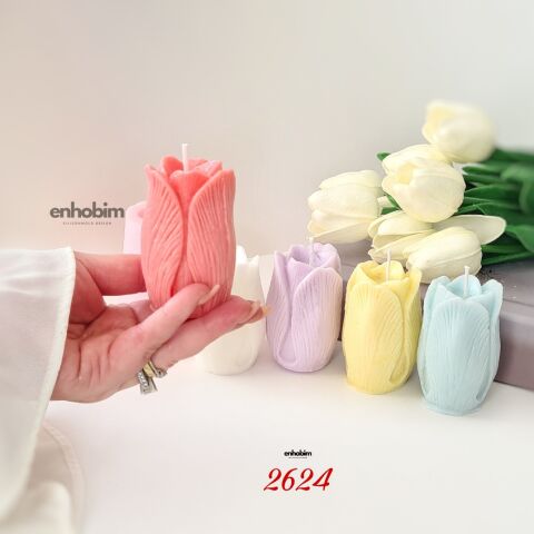 Uzun Lale Mum silikon kalıp