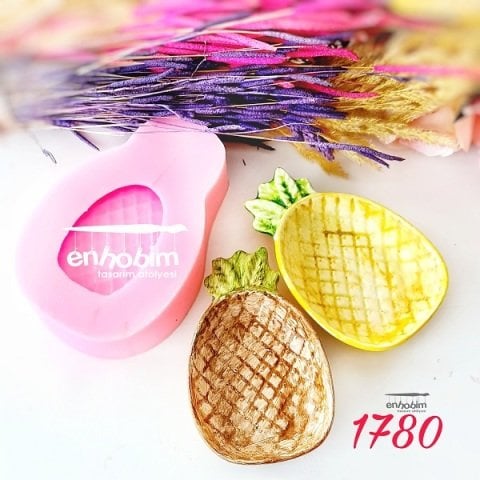 Ananas sunumluk silikon kalıp