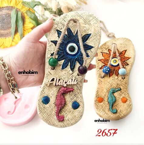 Otantik sandalet duvar süsü Silikonkalıp