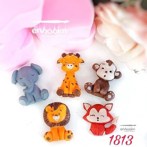 5li 2boyutlu safari set silikon kalıp