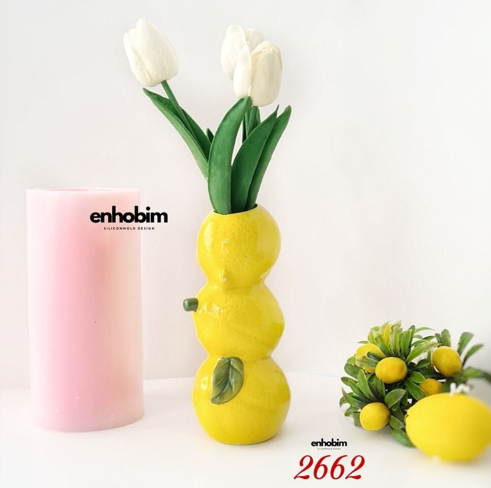 Limon vazo uzun Silikonkalıp