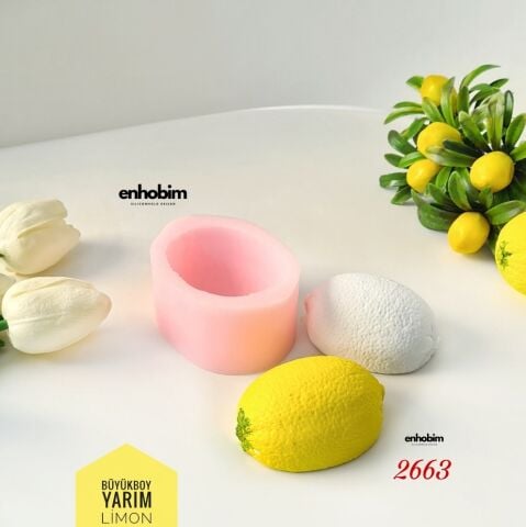 BÜYÜKBOY  YARIM LIMON silikonkalıp