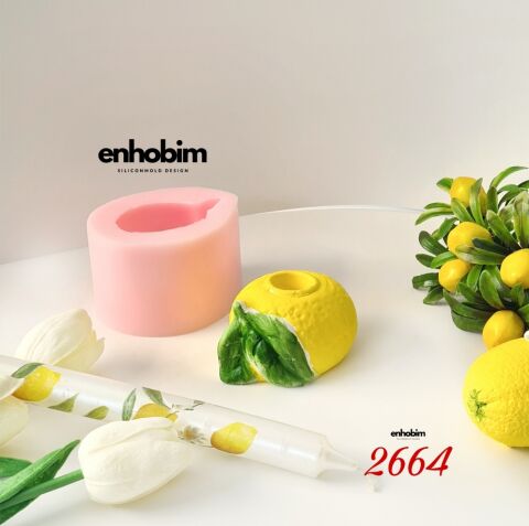 Limon şamdan mumluk silikonkalıp