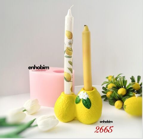 İkili limon vazo kürdanlık silikonkalıp