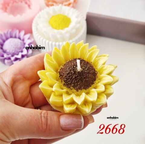 Ayçiçeği Mum Silikon Kalıbı