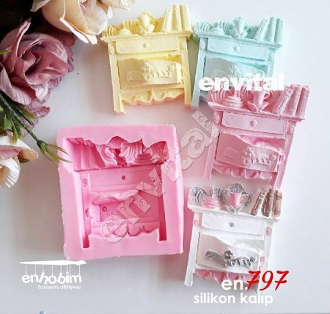 Çekmeceli dolap silikon kalıp