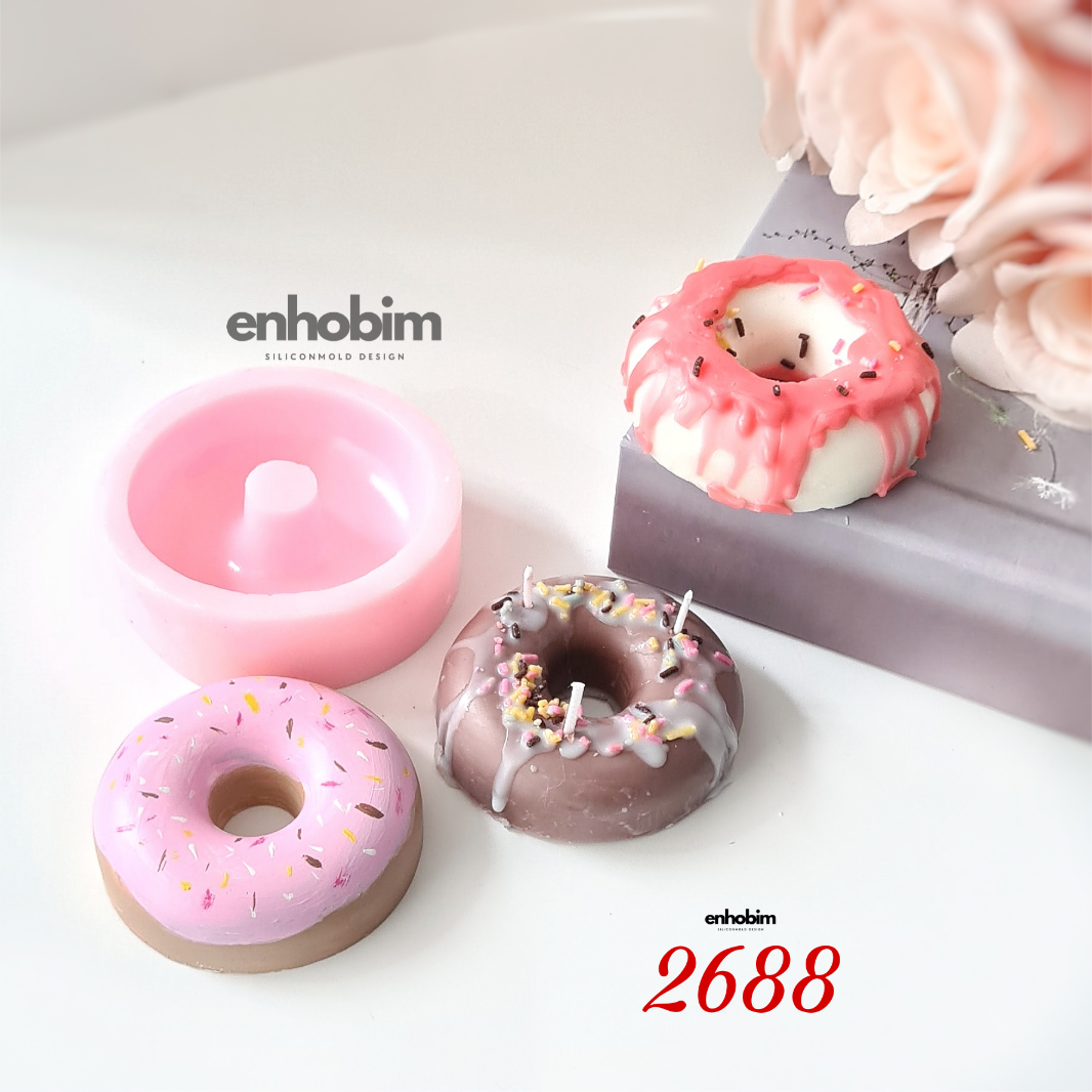 Donat Mum Silikon Kalıp