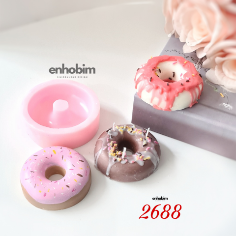 Donat Mum Silikon Kalıp