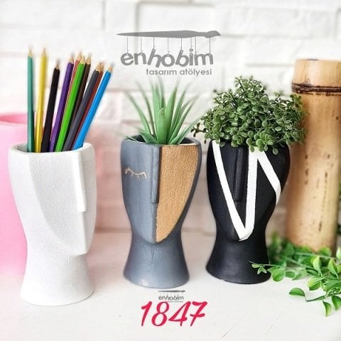Yüz Saksı Silikon Kalıp