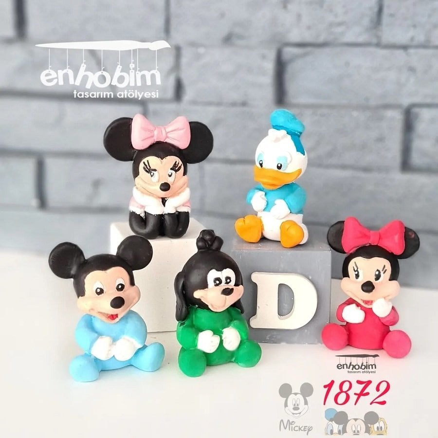 Mickey Mouse 5'li Set Silikon Kalıp