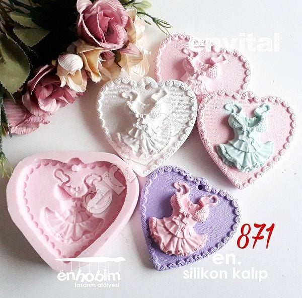 Bustiyer tabanlık silikon kalıp