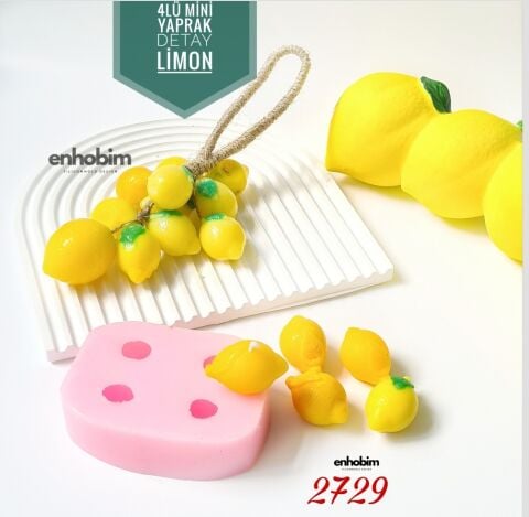 4lü yaprak detay  küçük limon Silikonkalıp