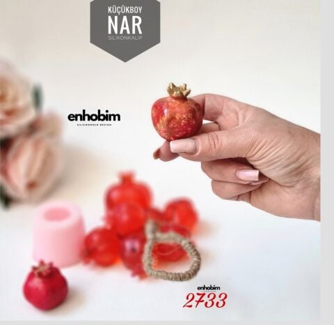 Küçük Boy Nar 3 boyut Silikon Kalıp