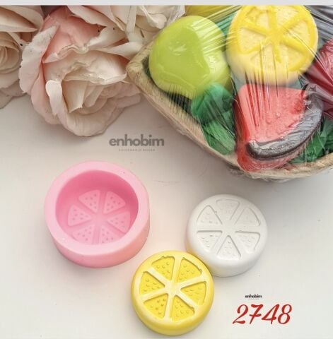 Limon tekli meyve  Silikon kalıp