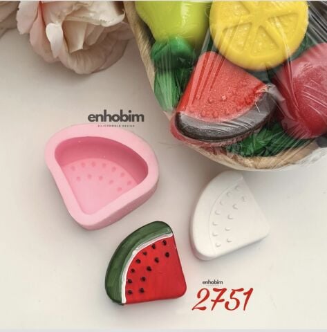 Karpuz  tekli meyve Silikon Kalıp