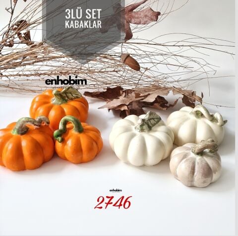 3Lü SET KABAKLAR Silikonkalıp