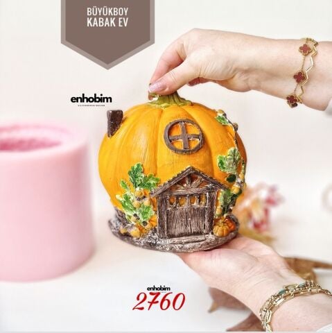 Büyük Boy Kabak Ev Silikon Kalıp