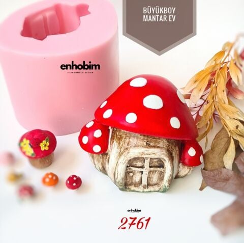 Büyük Boy Mantar Ev Silikon kalıp